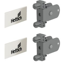 Kit tiroir ArciTech longueur 500 mm hauteur 126mm coloris anthracite livré avec profils attachesfaçade et caches 2