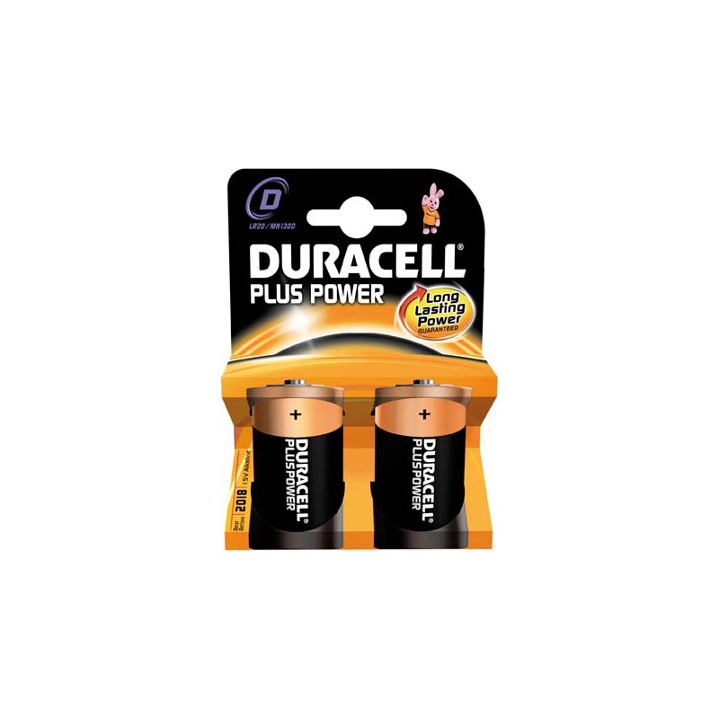 Piles Plus Power D (MN1300/LR20)K2 Duracell