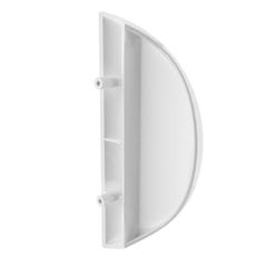 Schulte porte de douche 2 battants, porte de douche battante en niche, 90 x 180 cm, verre 5 mm transparent, profilé blanc, Sunny 2