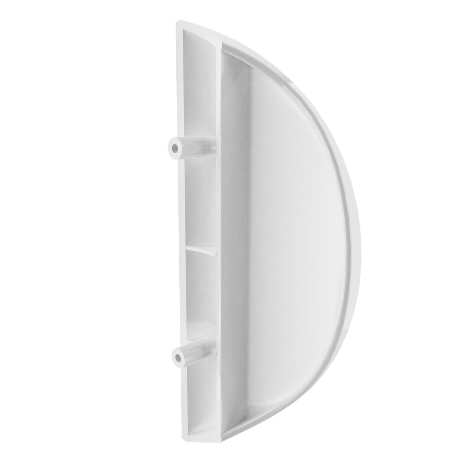Schulte porte de douche 2 battants, porte de douche battante en niche, 80 x 180 cm, verre 5 mm transparent, profilé blanc, Sunny 2