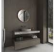 Miroir salle de bain circulaire 60cm de diametre - finition cuivre - RING BRASSY 60