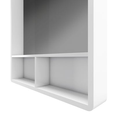 Miroir salle de bain 50x70cm avec étagères - NORDIK HYLLA 3