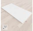 BAYA Receveur de douche extra-plat aspect pierre Blanc 70 x 160 cm + Bonde