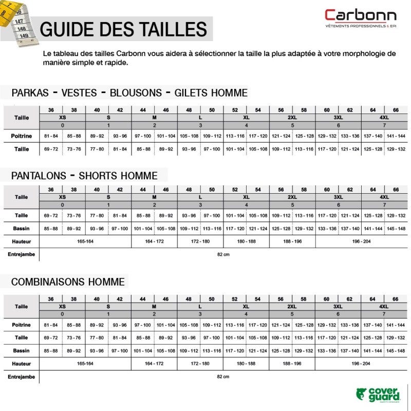 Pantalon CLASS gris foncé - COVERGUARD - Taille XL 1