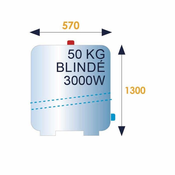 Chauffe-eau électrique blindé INITIO vertical stable 200L - ARISTON - 3000595 1