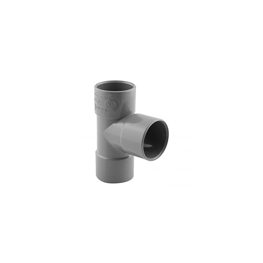 Interplast -ø 40 mm, Te pvc évacuation plomberie, F.F-IN-SRBPBF87040