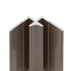 Schulte Pack de 2 profilés de finition + 1 profilé d’angle + 1 profilé d'extension pour panneaux muraux DécoDesign, 210 cm, taupe 2