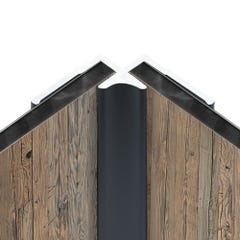 Schulte Pack de 2 profilés de finition + 1 profilé d’angle + 1 profilé d'extension pour panneaux muraux DécoDesign, 210 cm, taupe 3