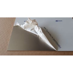   Fond de hotte/Crédence Aluminium Anodisé Brossé H 55 cm x L 130 cm 1