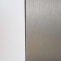  Crédence Composite Aspect Aluminium Brossé H 35 cm x L 120 cm 3