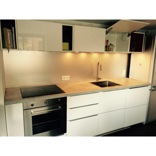 Fond De Hotte/crédence Aluminium Anodisé H 60 Cm X L 140 Cm