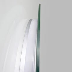 RADIUS Miroir lumineux rond salle de bain LED 3 couleurs + intensité réglable & fonction anti-buée Ø 60 cm 6