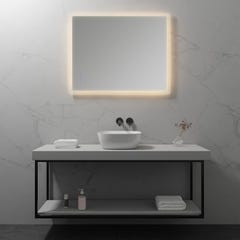 MELLOW Miroir lumineux salle de bain LED 3 couleurs + intensité réglable & fonction anti-buée 80 x 100 cm 5