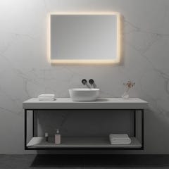 MELLOW Miroir lumineux salle de bain LED 3 couleurs + intensité réglable & fonction anti-buée 70 x 100 cm 5