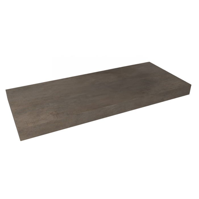 Egger Naturel plan vasque 103,5x8x50 cm, gris foncé mat effet beton (DO10050BCS) 0