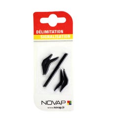 Symboles slash + guillemets Noir Hauteur 25mm - 4620428 0