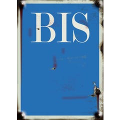 N° Bis - vintage rigide adhésif fond bleu - 4004303 0