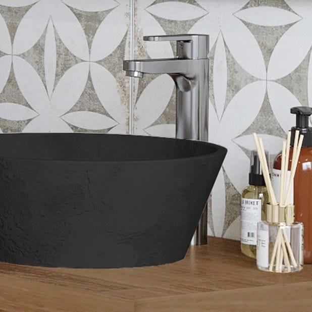 Robinet salle de bain Mitigeur lavabo haut CANGGU en acier inoxydable avec cartouche céramique ACS 4,5 X 30 X 14,5 cm 2
