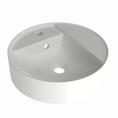 Vasque à poser en polybeton 40 x 12,2 x 40 cm CIRCLE 0