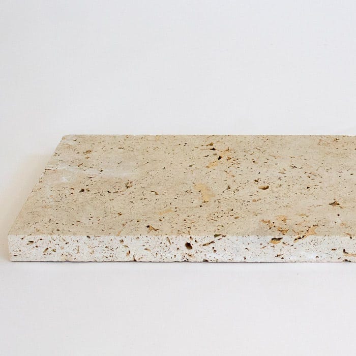 Dessus de mur en travertin - 61 cm x 33 cm x 3 cm (vendu à la pièce) - Ligerio 1