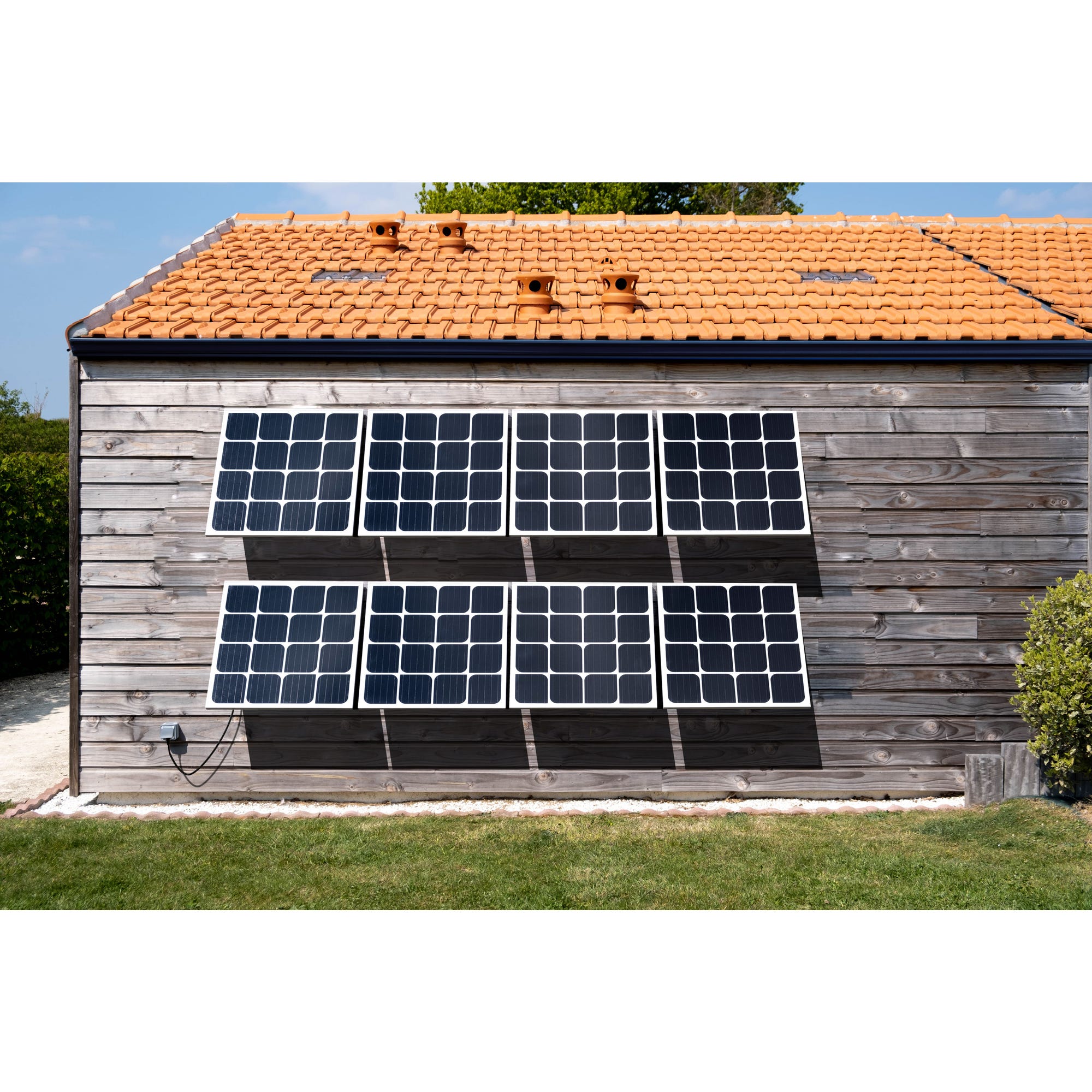 Lot 600W kit panneaux solaires Floral Beem Energy 1 kit principal + 1 kits extension - installation au mur 2