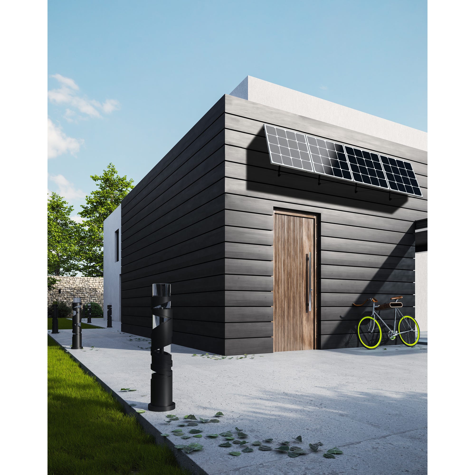 Lot 900W kit panneaux solaires Floral Beem Energy 1 kit principal + 2 kits extension - installation au mur 1