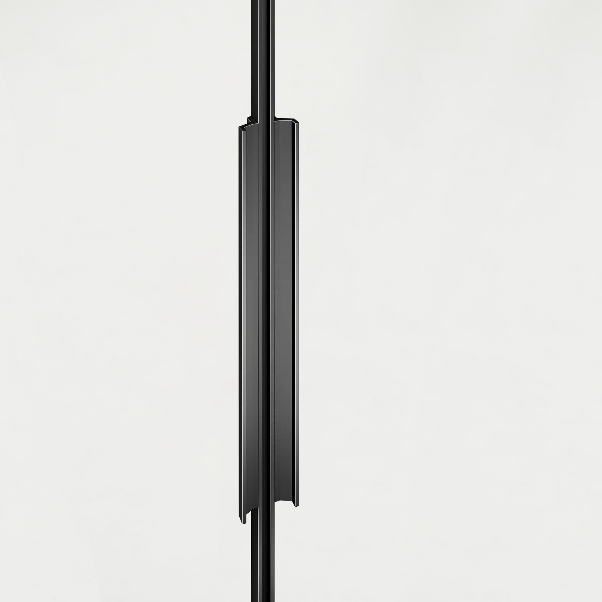 GRAND VERRE Cabine de douche 100x90 en verre avec profilés en alu noir mat à ouverture pivotante avec partie fixe 5