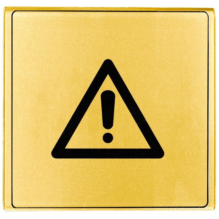 Plaquette Danger - Plexiglas or 90x90mm - 4500140 0