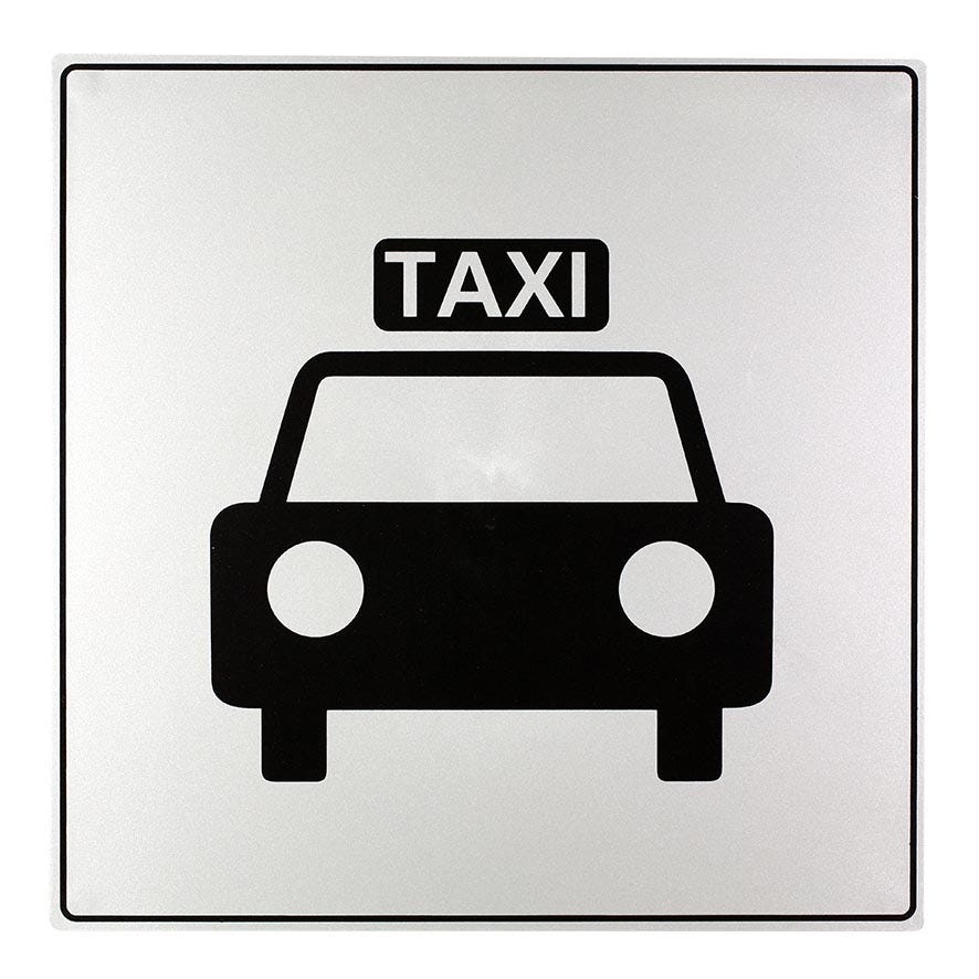 Plaquette Taxi - Iso 7001 200x200mm - 4380148 0