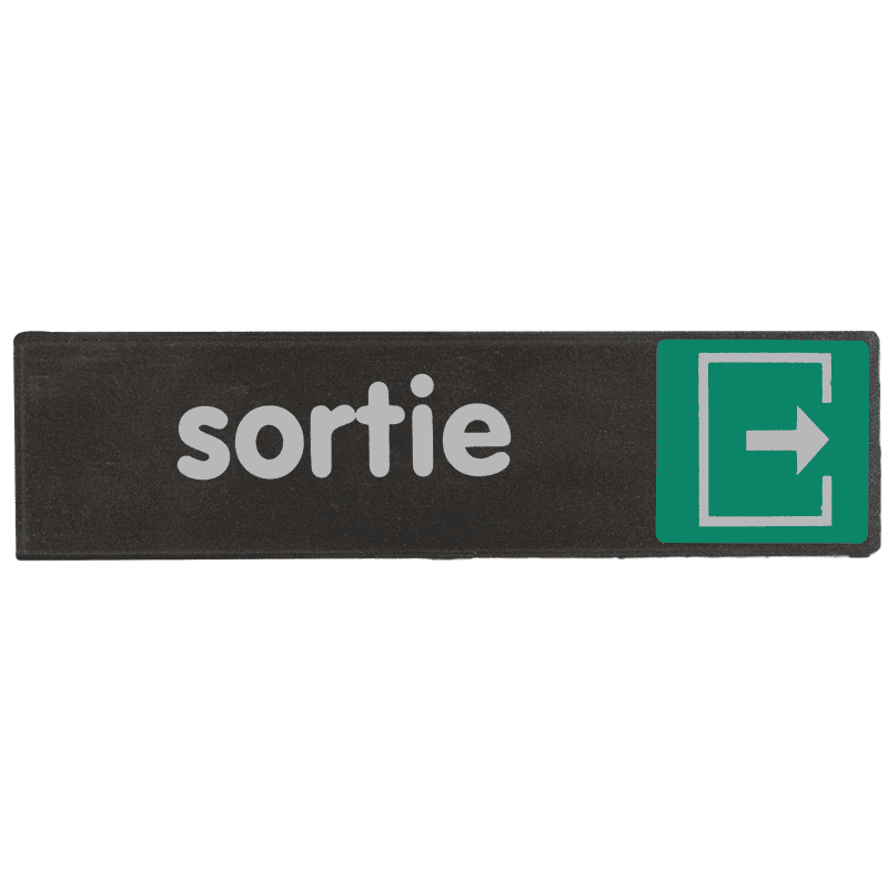 Plaquette de porte Sortie - Access 170x45mm - 4037530 0