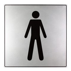 Plaquette Toilettes hommes - Iso 7001 200x200mm - 4380025 0