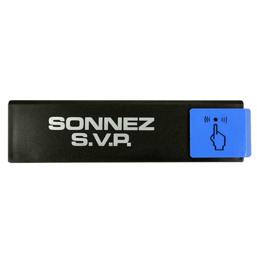 Plaquette de porte Sonnez SVP - Europe design 175x45mm - 4260693 0