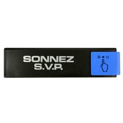 Plaquette de porte Sonnez SVP - Europe design 175x45mm - 4260693 0
