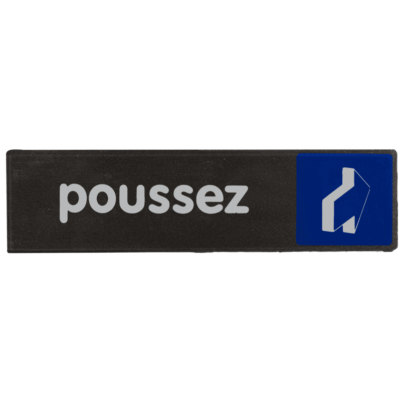 Plaquette de porte Poussez - Access 170x45mm - 4037561 0