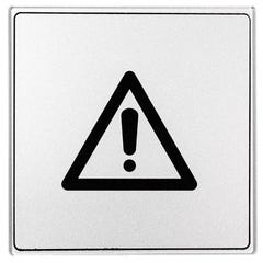 Plaquette Danger - Plexiglas argent 90x90mm - 4330143 0