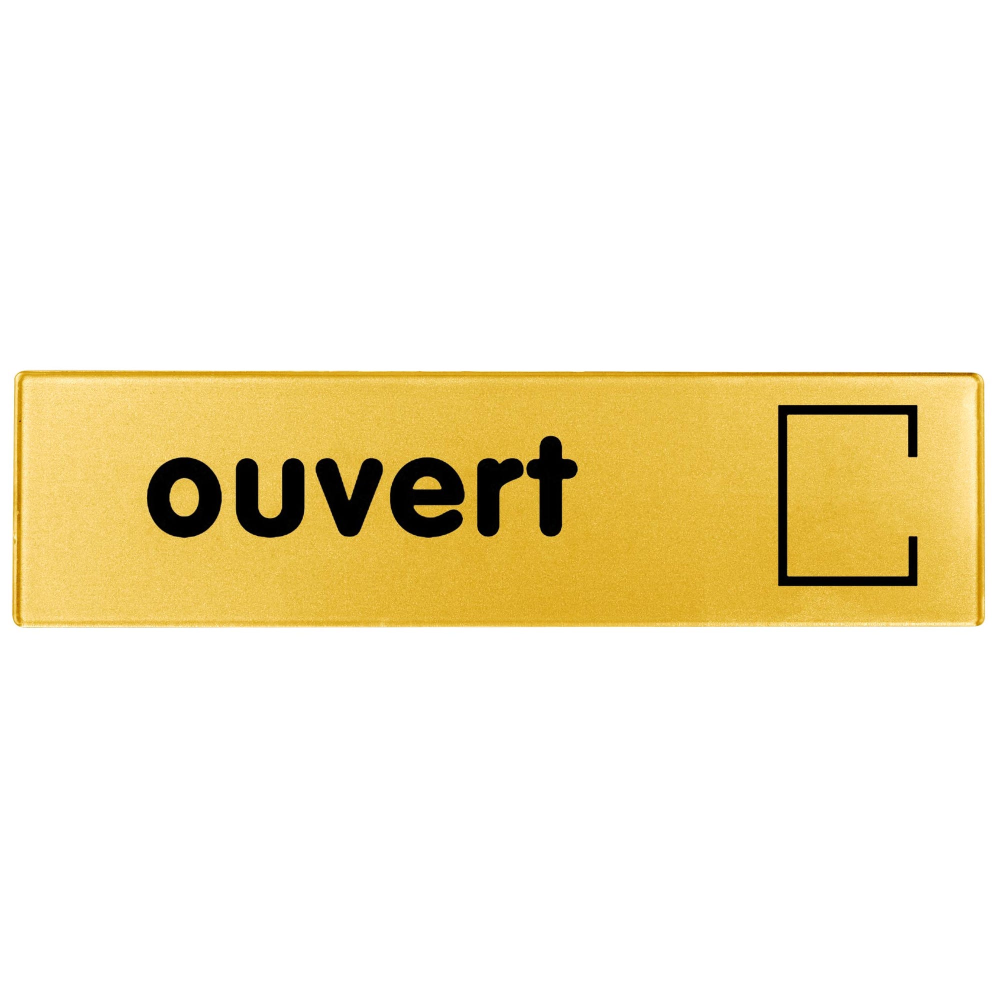 Plaquette Ouvert - Plexiglas or 170x45mm - 4490878 0