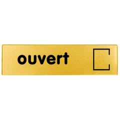 Plaquette Ouvert - Plexiglas or 170x45mm - 4490878 0