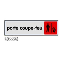 Plaquette de porte Porte coupe-feu - Plexiglas couleur 170x45mm - 4033341 0