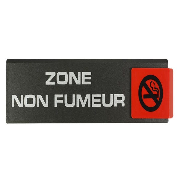 Plaquette de porte Zone non fumeur - Europe design 175x45mm - 4260877 0