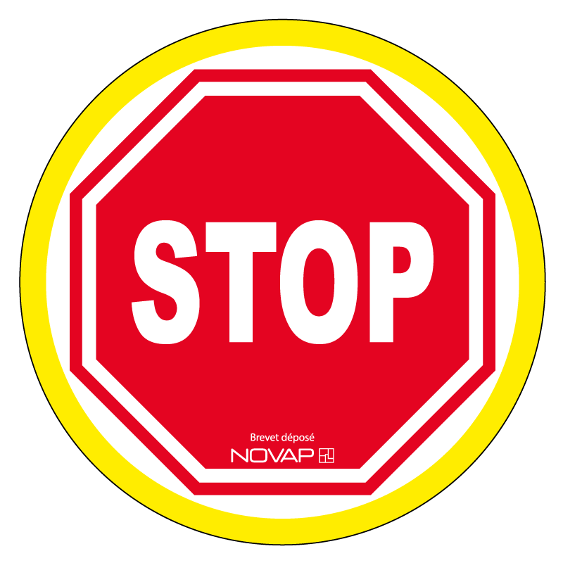 Panneau stop - haute visibilité - Ø 180mm - 4090399 0