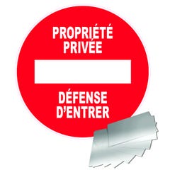 Panneau Propriété privée défense d'entrer - Alu Ø300mm - 4010960 0