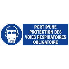 Panneau Port d'une protection des voies respiratoires - Rigide 450x150mm - 4030616 0