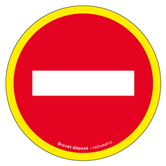 Panneau sens interdit - haute visibilité - Ø 80mm - 4090597 0