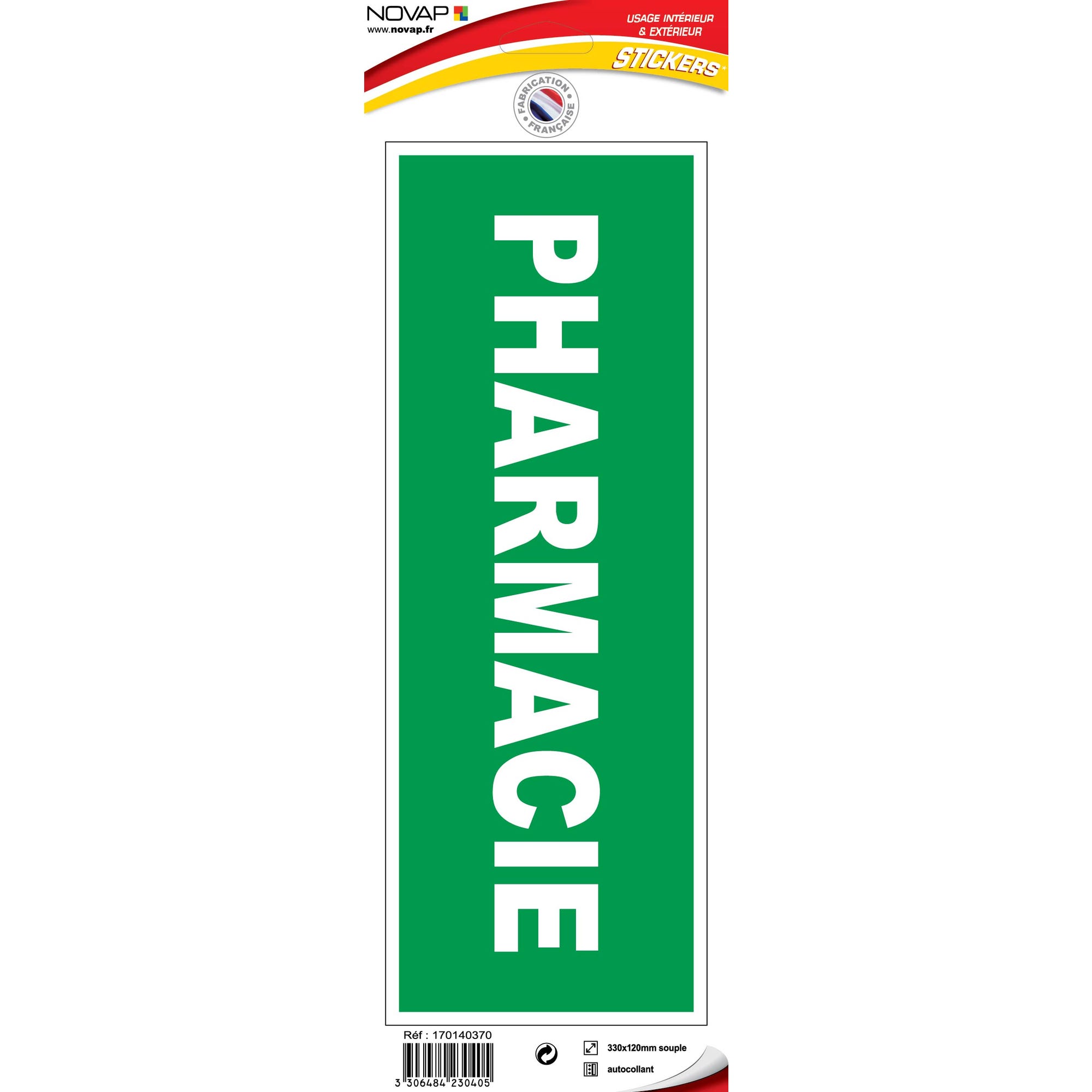 Panneau Pharmacie - Vinyle adhésif 330x120mm - 4230405 0