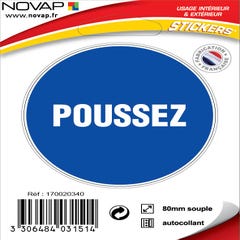 Panneau Poussez - Vinyle adhésif Ø80mm - 4031514 0