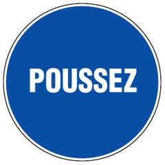 Panneau Poussez - Vinyle adhésif Ø80mm - 4031514 1