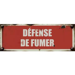 Panneau vintage Défense de fumer - Rigide 330x120mm - 4019352 0