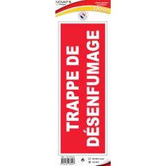 Panneau Trappe désenfumage - Vinyle adhésif 330x120mm - 4036007 0