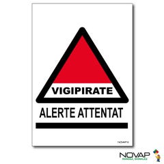 Panneau Vigipirate - Alerte Attentat - Rigide A4 - 4600246 0