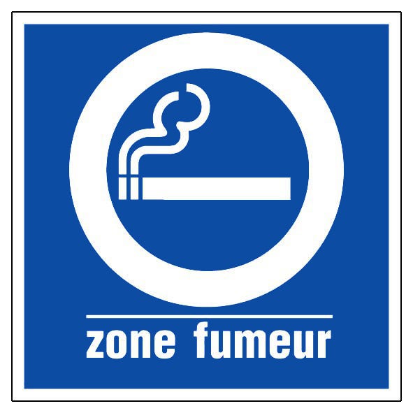 Panneau Zone fumeur - Rigide 200x200mm - 4220185 0
